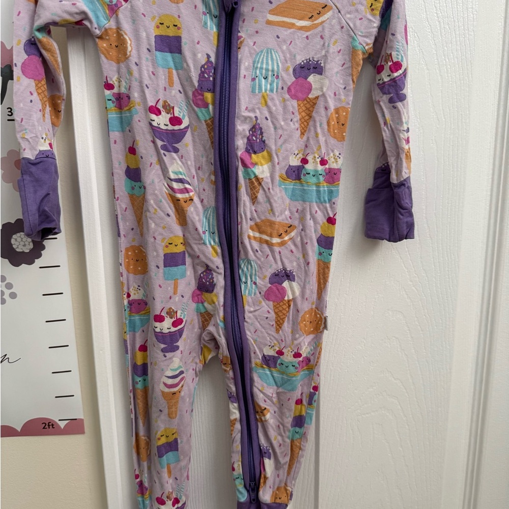 Little Sleepies Purple Ice Cream Kids Pajama Set